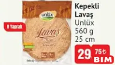 UNLÜX KEPEKLİ LAVAŞ 560 G UNLÜX KEPEKLİ LAVAŞ 560 G